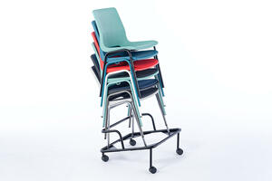 Die Lagerung und Verschiebung ist mit dem optionalen Transportwagen ermöglicht